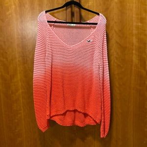 Pink ombré Hollister sweater